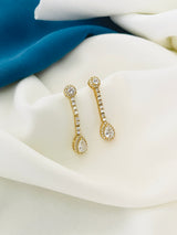 ALEXANDRA - Multi-Shaped Delicate Teardrop Crystal Drop Earrings