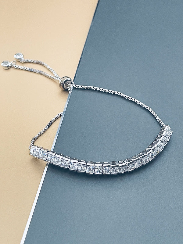 HOLLIS - Tennis-Style Adjustable Bracelet - JohnnyB Jewelry