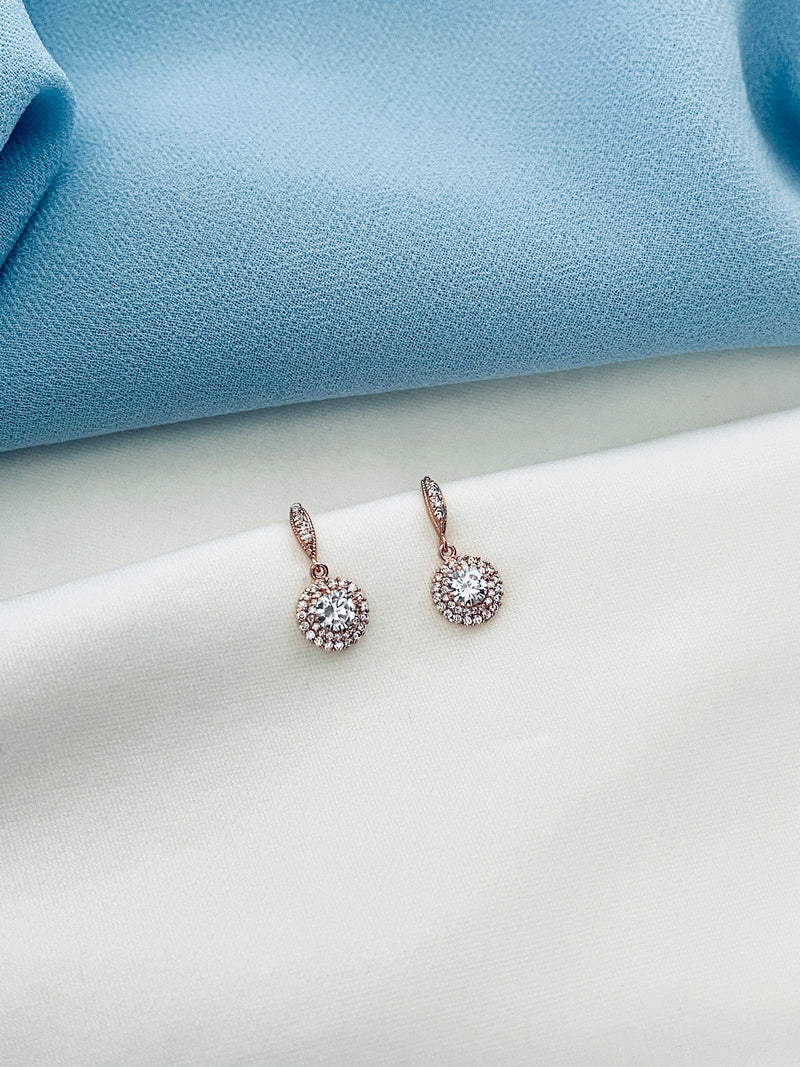 BIJOU - Small Dangle Drop Crystal Earrings - JohnnyB Jewelry
