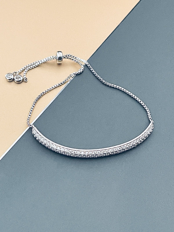 AIMEE - Double Tennis-Style Adjustable Bracelet - JohnnyB Jewelry