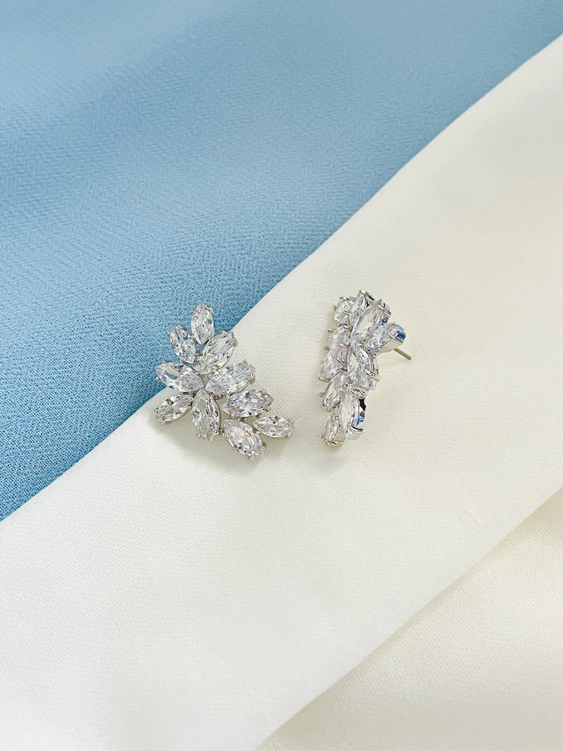 OLIVIA - Marquise Starburst Stud Earrings - JohnnyB Jewelry