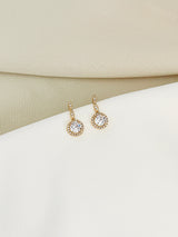 LYRA - Dangle Classic Drop Crystal Earrings - JohnnyB Jewelry