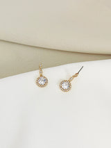 LYRA - Dangle Classic Drop Crystal Earrings - JohnnyB Jewelry