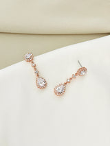 MELISANDE - Ornate CZ Drop Earrings - JohnnyB Jewelry