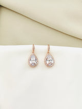 GRACIA - Classic Delicate Teardrop CZ Crystal Earrings