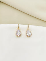 GRACIA - Classic Delicate Teardrop CZ Crystal Earrings