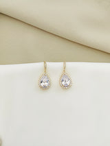 GRACIA - Classic Delicate Teardrop CZ Crystal Earrings