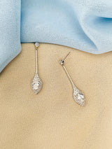 DHARMA - Exotic Pave And CZ Drop Earrings In Silver