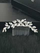 LULA - MARQUISE CRYSTAL HAIR COMB IN SILVER