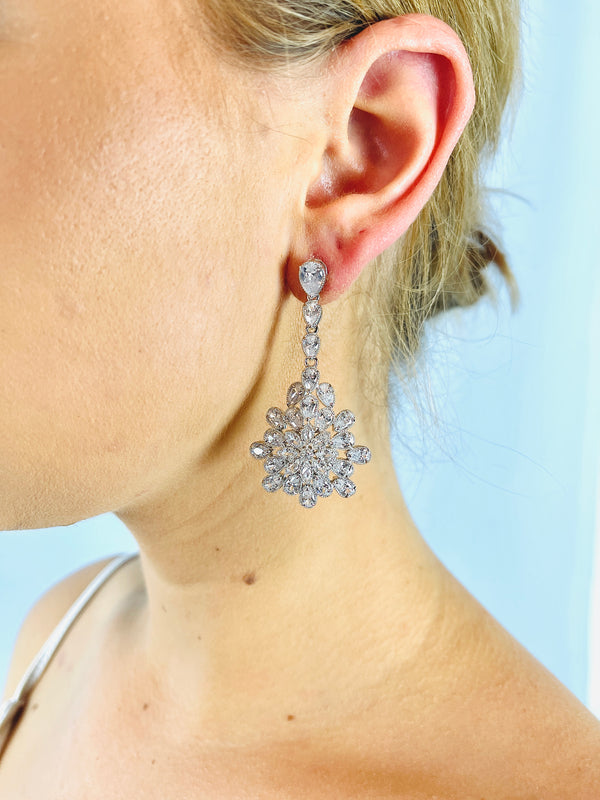 SOLEIL - Multi-Crystal Drop Earrings - JohnnyB Jewelry