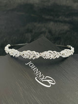LUCILLE - CLASSIC WEAVING CRYSTAL TIARA