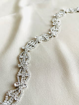 COTY - Flexible Sparkle Crystal Belt Sashes In Silver