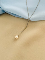 PEARLENE - CHAIN WITH DAINTY 6.5-8.5MM FRESHWATER PEARL