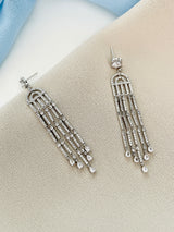 MYLA - DAINTY ROUND CZ EARRINGS IN SILVER