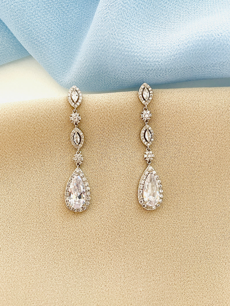 MIA - DOUBLE MARQUISE WITH DAINTY DROP EARRINGS