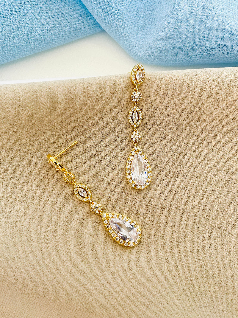 MIA - DOUBLE MARQUISE WITH DAINTY DROP EARRINGS