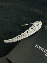 WANDA - Tiny CZ Pave Setting Tiara In Silver