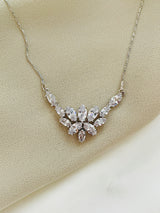 SEPHORA - Dazzling Starburst CZ Necklace In Silver