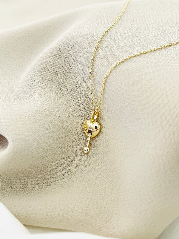 COEUR - Modern-Style Heart Motif Necklace In 14k Gold