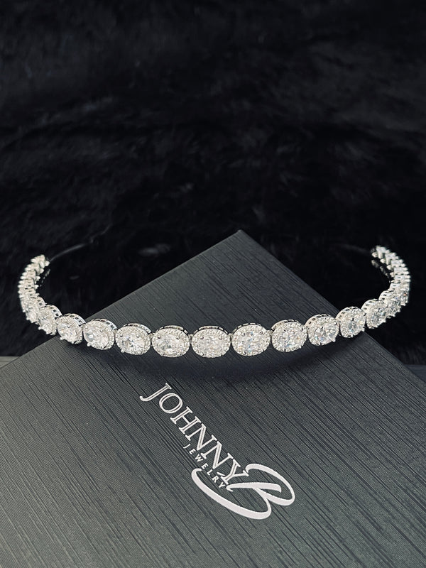 ALANA - Simple Circles CZ Tiara In Silver