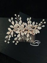 ZOSIME - Metal Petals With Crystal Hair Comb