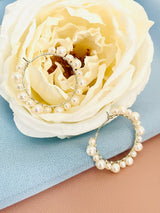 PEARLENE - 4-6MM PEARL HOOP EARRINGS