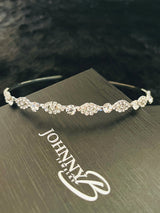 BETH- SIMPLE CRYSTAL TIARA IN SILVER