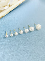 PEARLENE - CLASSIC 4-10MM FRESHWATER PEARL STUDS