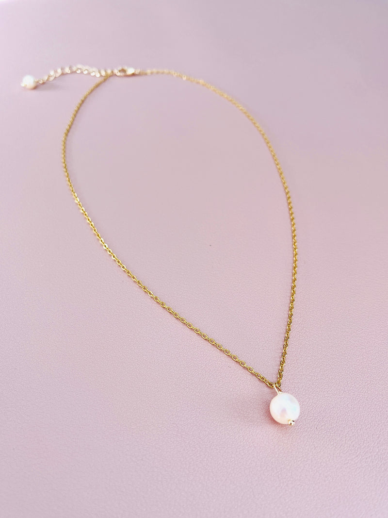 PEARLENE - CLASSIC DAINTY PEARL NECKLACE