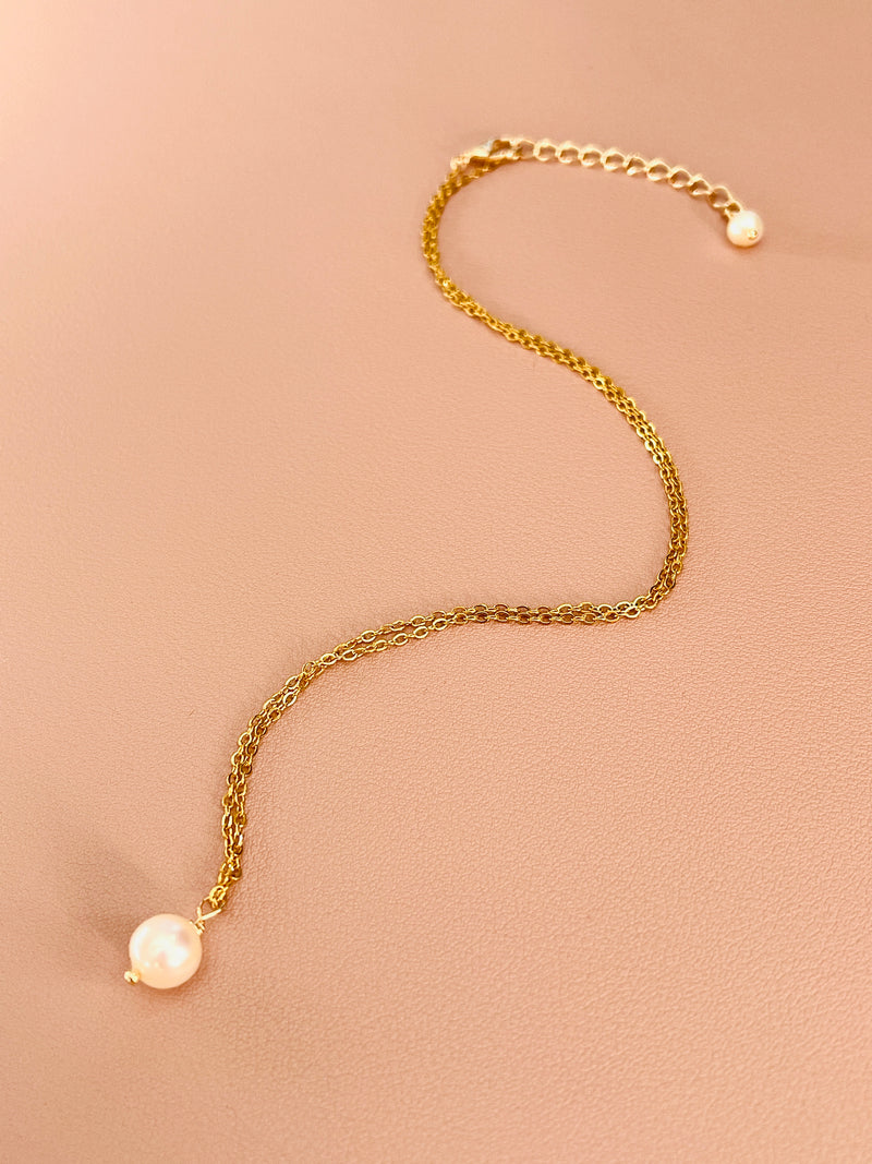 PEARLENE - CLASSIC DAINTY PEARL NECKLACE