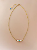 PEARLENE - DAINTY TINY WIRE 4-7MM PEARL NECKLACE