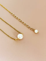 PEARLENE - CLASSIC DAINTY WIRE PEARL NECKLACE