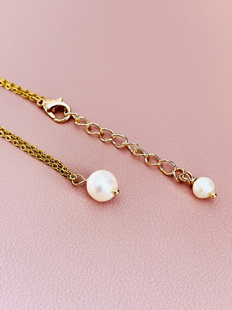 PEARLENE - CLASSIC DAINTY PEARL NECKLACE