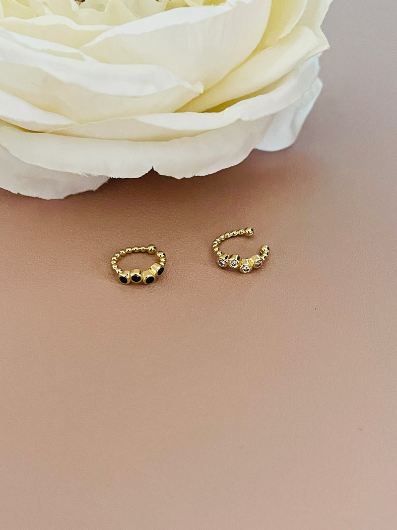 KADYNCE - FOUR TINY ROUND CZ EAR CUFF