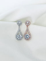 ISLA - Open Drop With Crystal Earrings - JohnnyB Jewelry