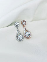 ISLA - Open Drop With Crystal Earrings - JohnnyB Jewelry