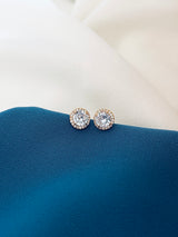 ZARIA - Classic Round Setting Stud Earrings - JohnnyB Jewelry