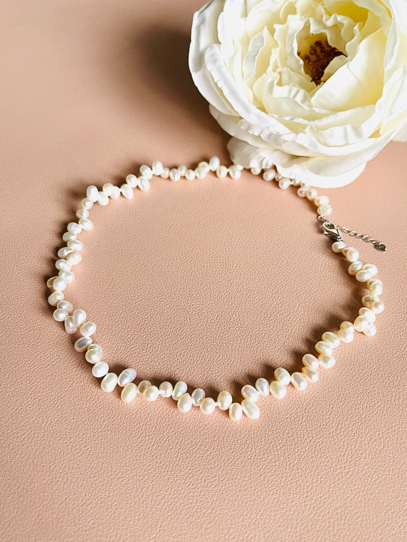 PEARLENE - 16" RICE FRESHWATER PEARL NECKLACE