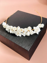 JASMINA- TRIPLE CLAY FLOWER TIARA