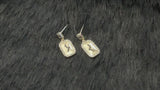 STORMY - Modern Rectangular Crystal Lightening-Motif Drop Earrings In 14k Gold