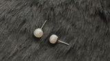 PEARLA - Classic Freshwater Pearl Stud Earrings In Silver