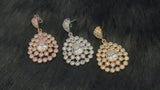 FIONA - Detailed Multi-Crystal CZ Drop Earrings
