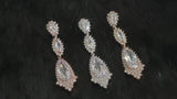 ODESSA - Ornate Long Drop CZ Crystal Earrings