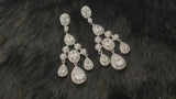 FLORENCIA - Crystal Three-Tier Chandelier Earrings